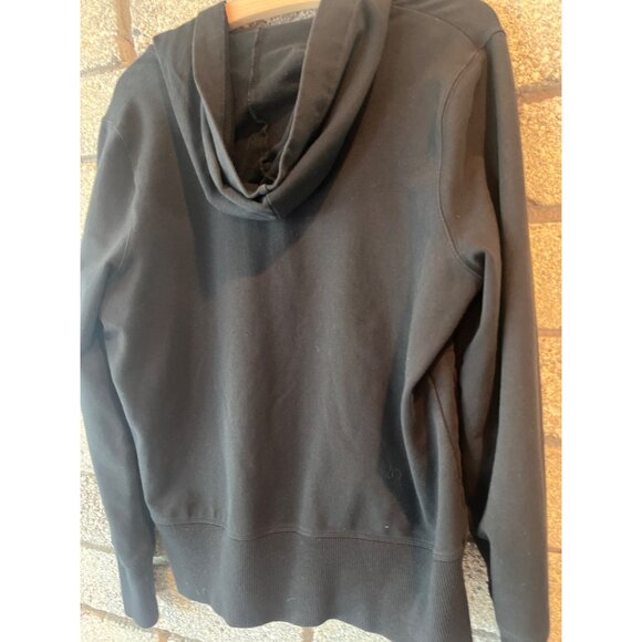 Christine Alexander Black Button-Up Hoodie W/ Rhinestone Accents & Pockets L - Picture 9 of 9